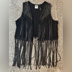 Harley-Davidson Black Fringe Vest